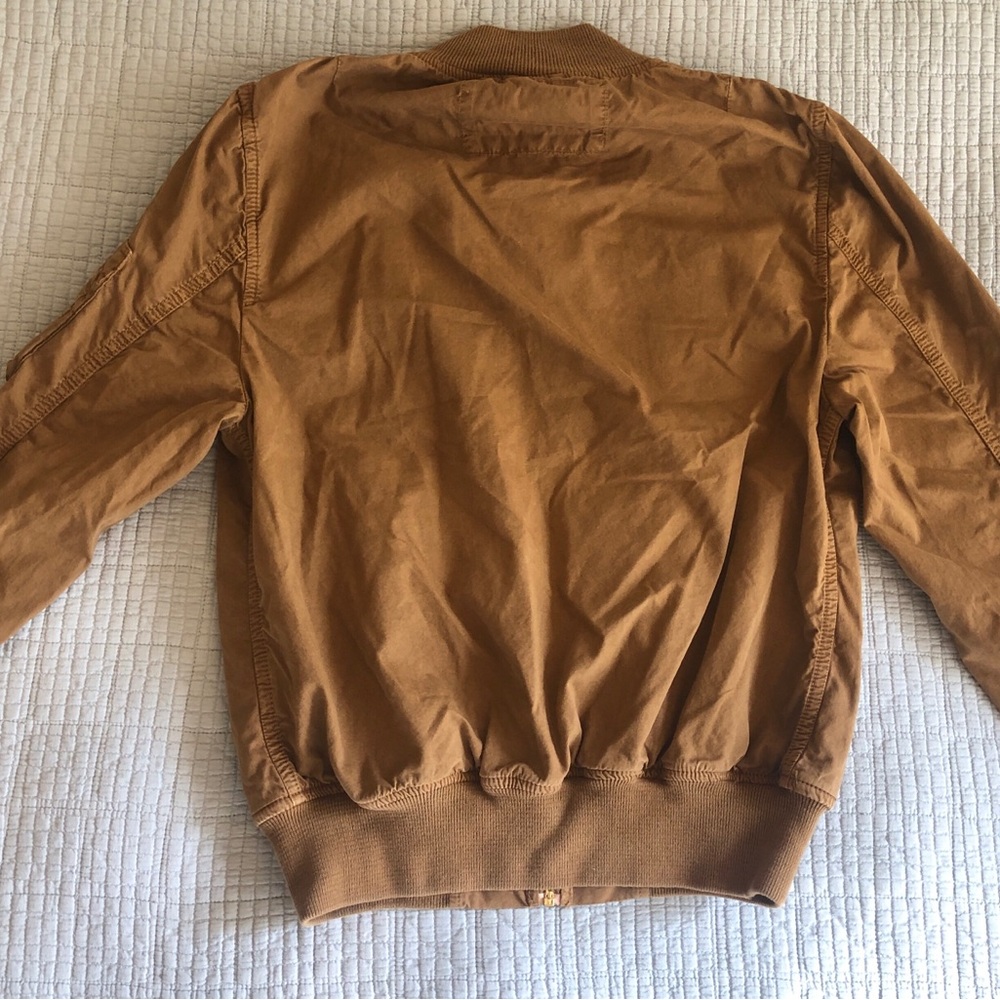 Schott NYC Tan Bomber Jacket - Picture 3 of 9